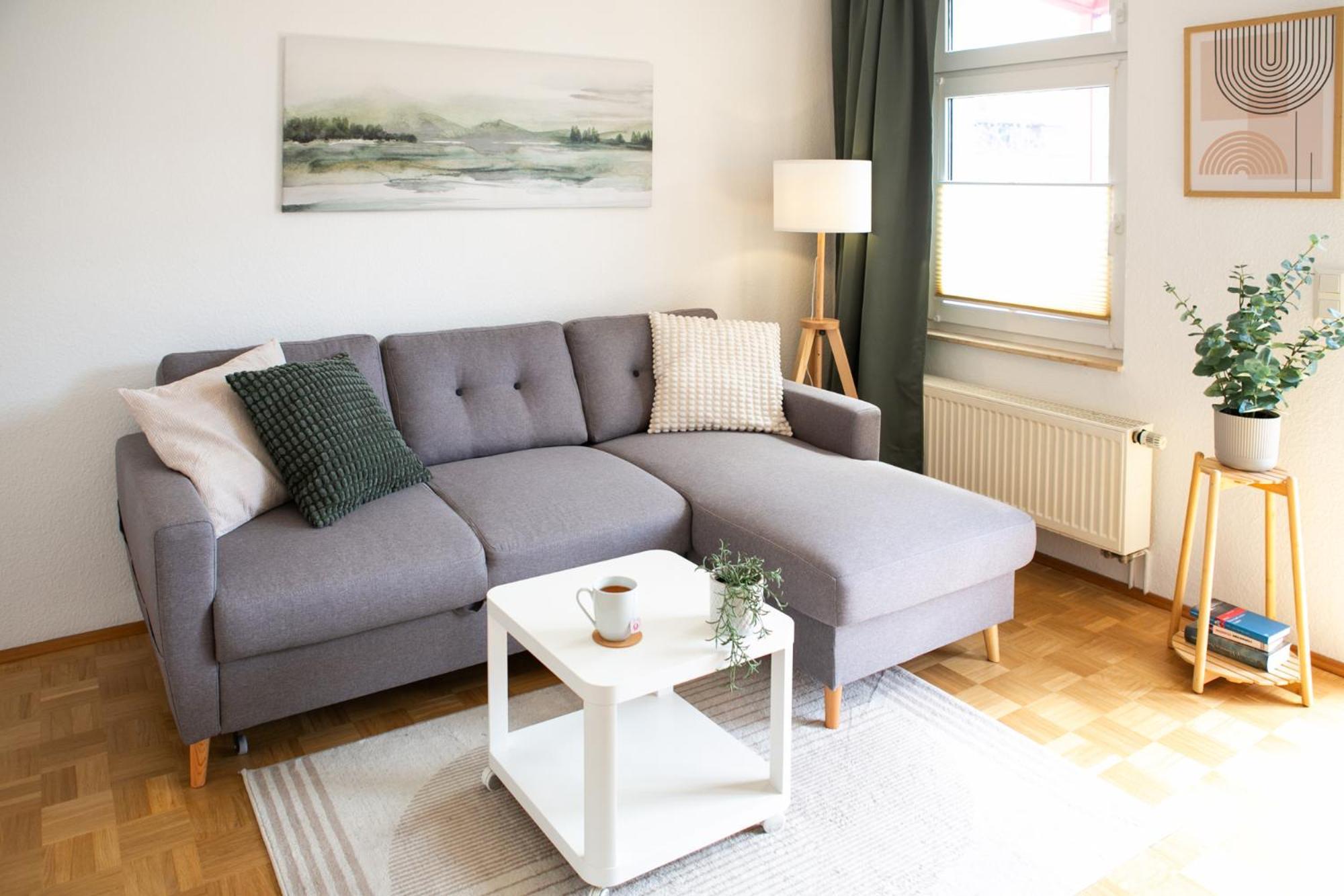 2 Zimmer, Bett Und Schlafsofa, Balkon, Waschmaschine L Leipzig Exterior foto
